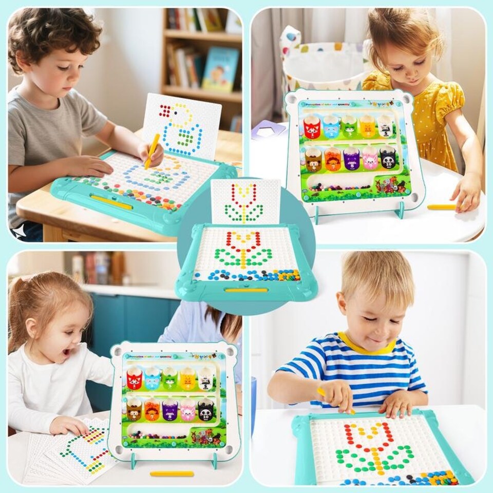 2-in-1 Magnetic Disk Drawing Maze Board Game