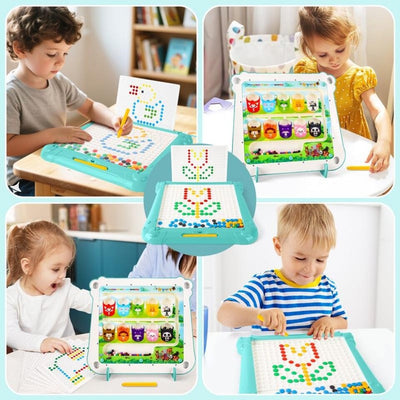 2-in-1 Magnetic Disk Drawing Maze Board Game