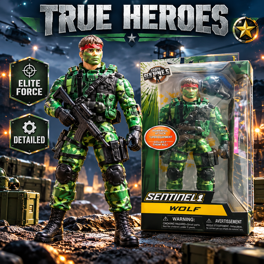 True Heroes Sentinel 1 Wolf Action Figure