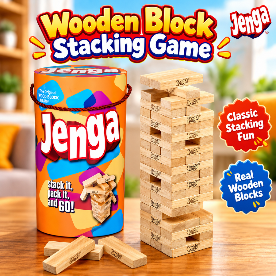 Hasbro Jenga Classic Stacking Game