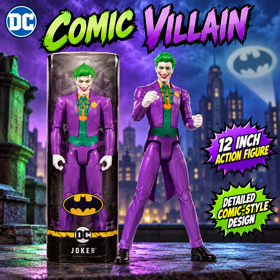 DC Comics 12-Inch Joker Action Figure by Spin Master