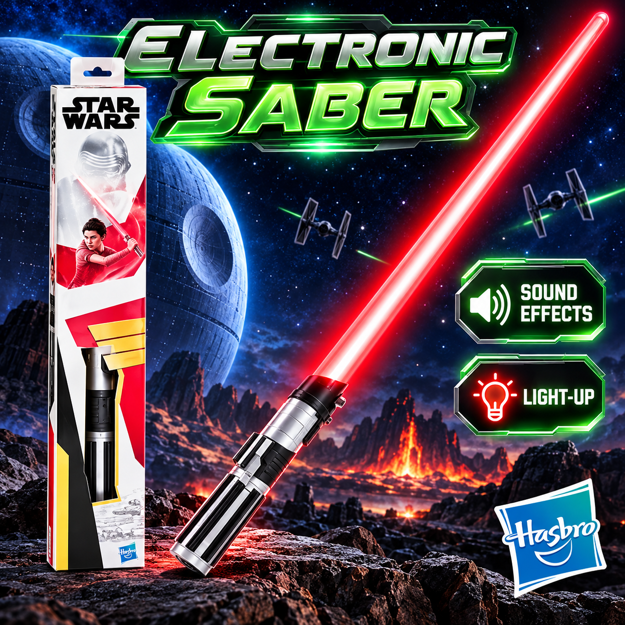 Star Wars Red Electronic Lightsaber by Hasbro