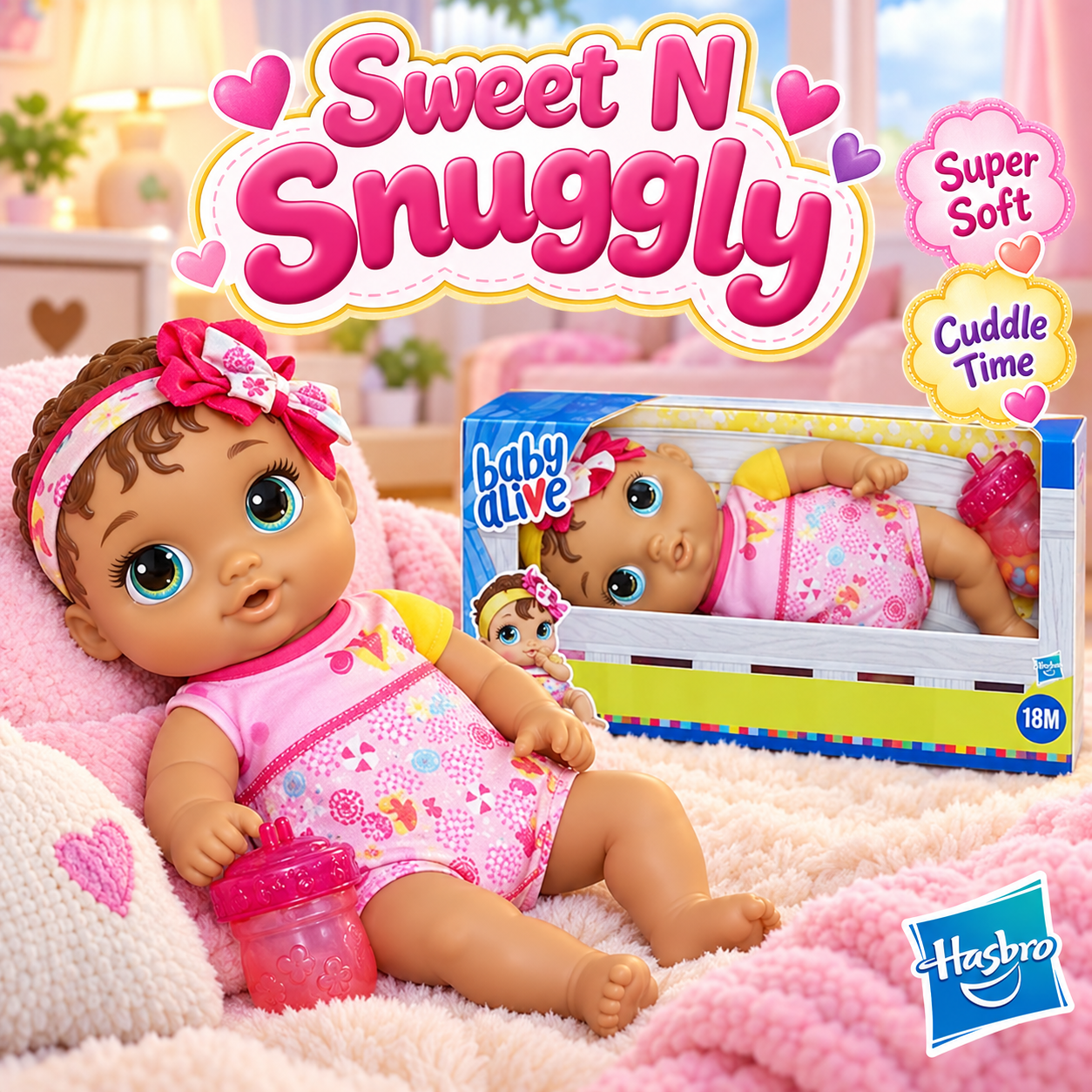 Baby Alive Sweet 'n Snuggly Baby Doll by Hasbro