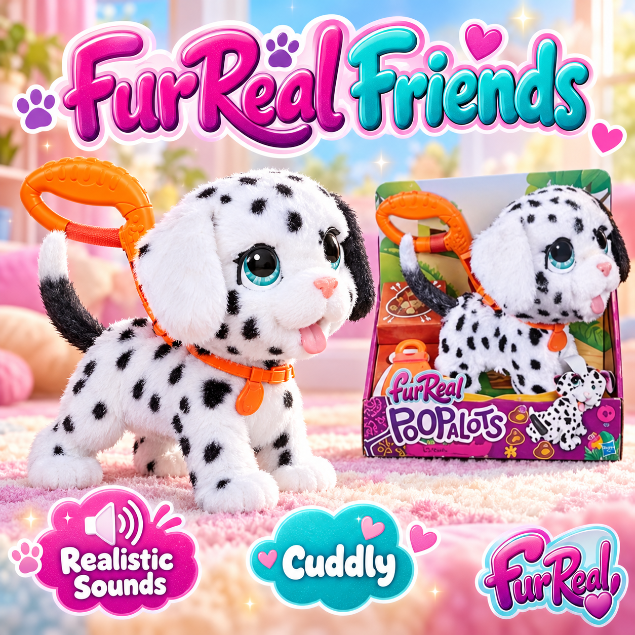 FurReal Poopalots Dalmatian Interactive Puppy by Hasbro