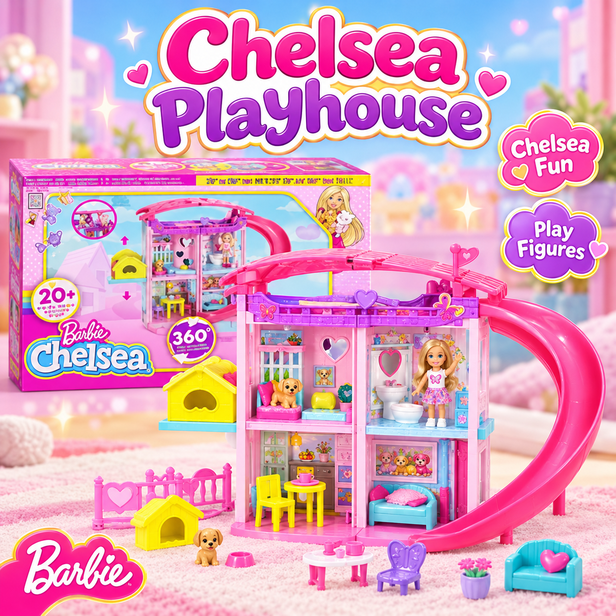 Barbie Chelsea Playhouse by Mattel