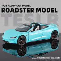 Thumbnail for Diecast Tesla Roadster Model Car 1:24 Scale