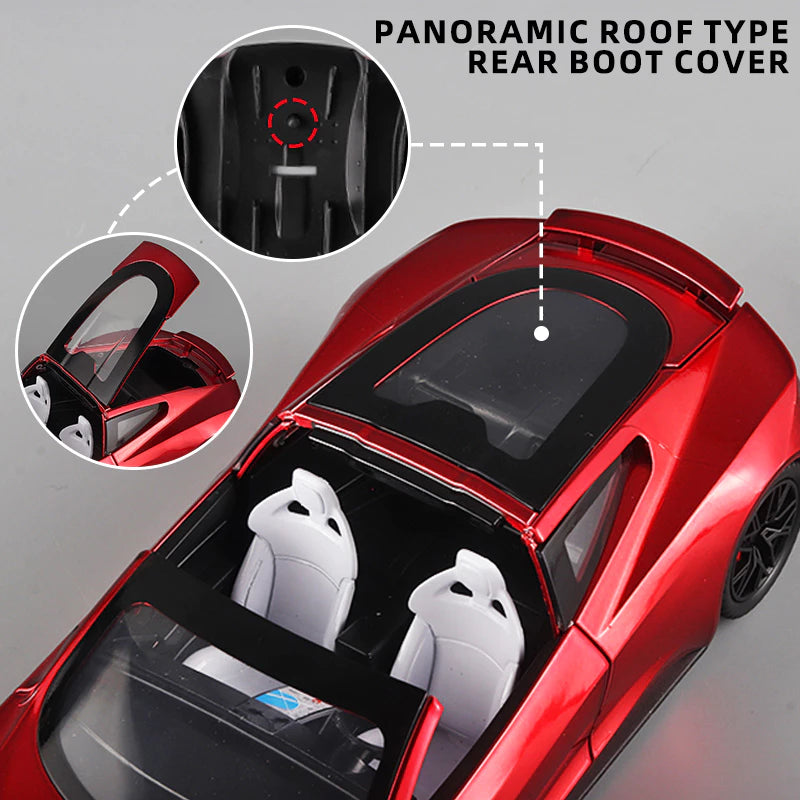 Diecast Tesla Roadster Model Car 1:24 Scale