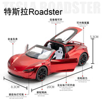 Thumbnail for Diecast Tesla Roadster Model Car 1:24 Scale