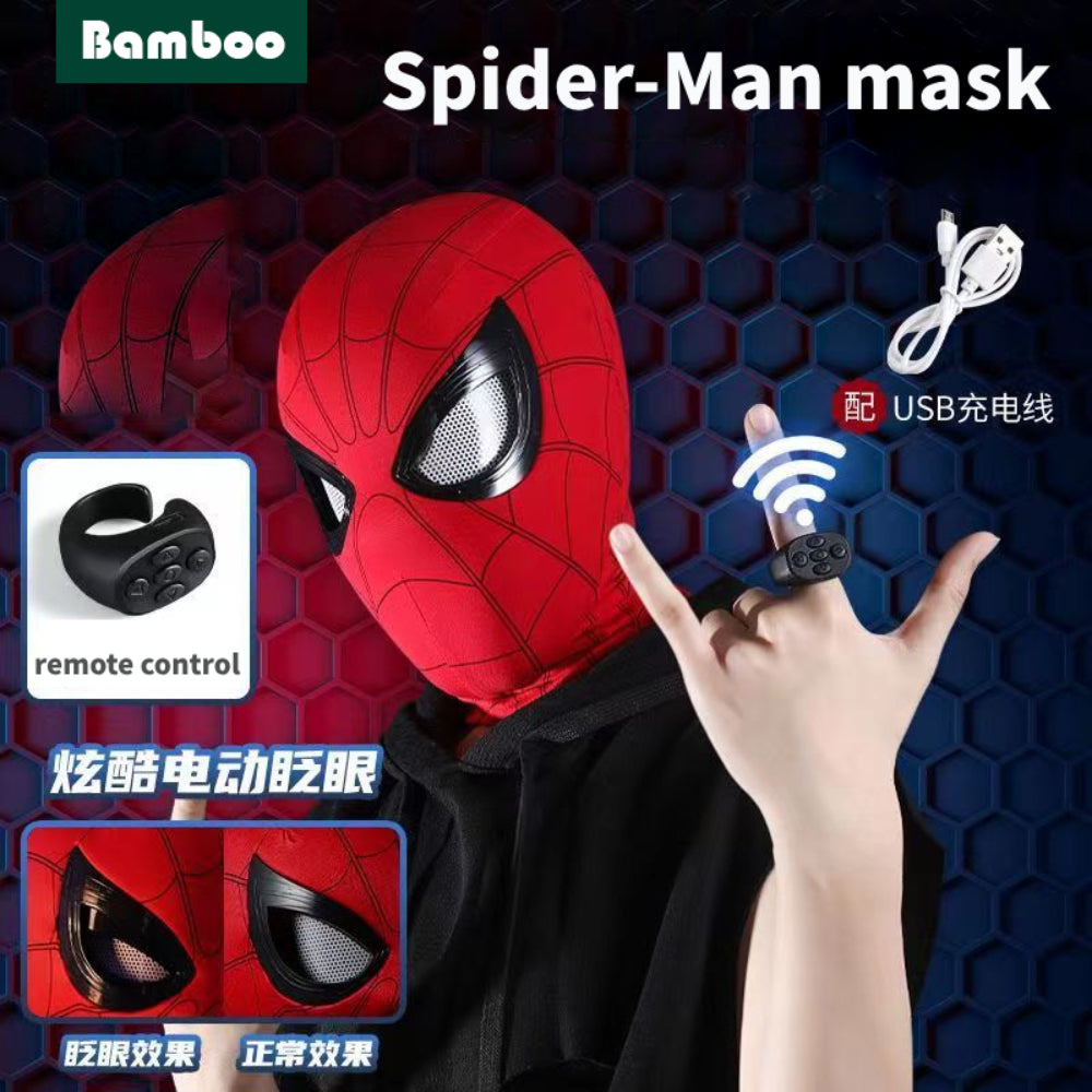 Remote Control Spider-man Blink Eye Mask