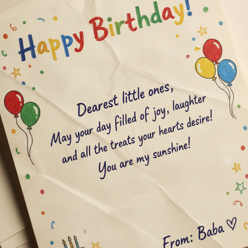 Hand Written Gift Card