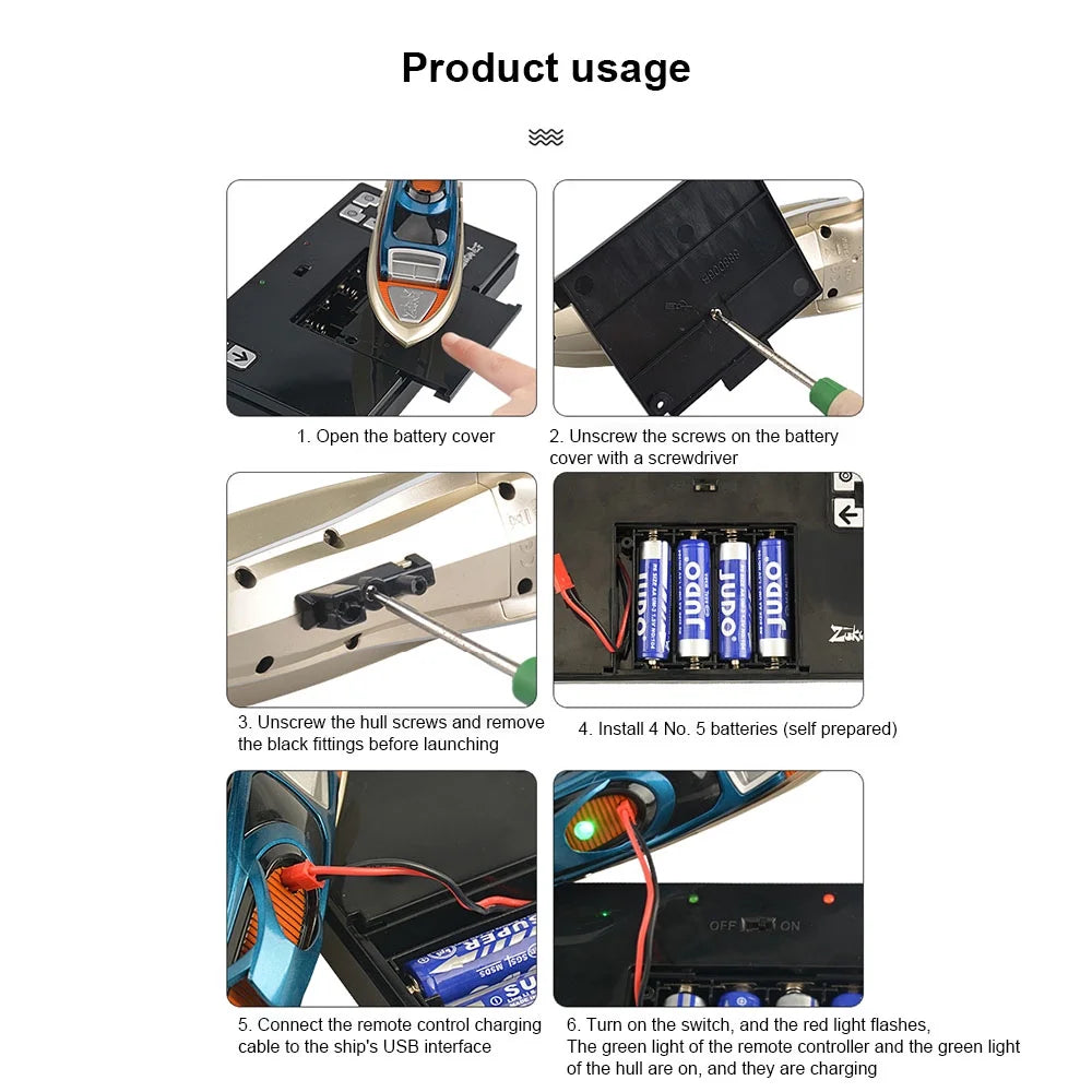High Speed Mini Remote Control Water Boat