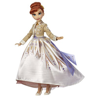 Thumbnail for Disney Frozen 2 Arendelle Anna Fashion Doll With White Glitter Travel Dress