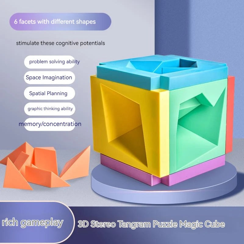 Jigsaw Puzzle 3D Puzzle Pieces Tangram 7 Piece