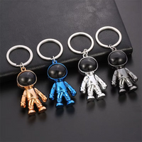 Thumbnail for 2Pcs Hip Hop 3D Astronaut Metal Keychain