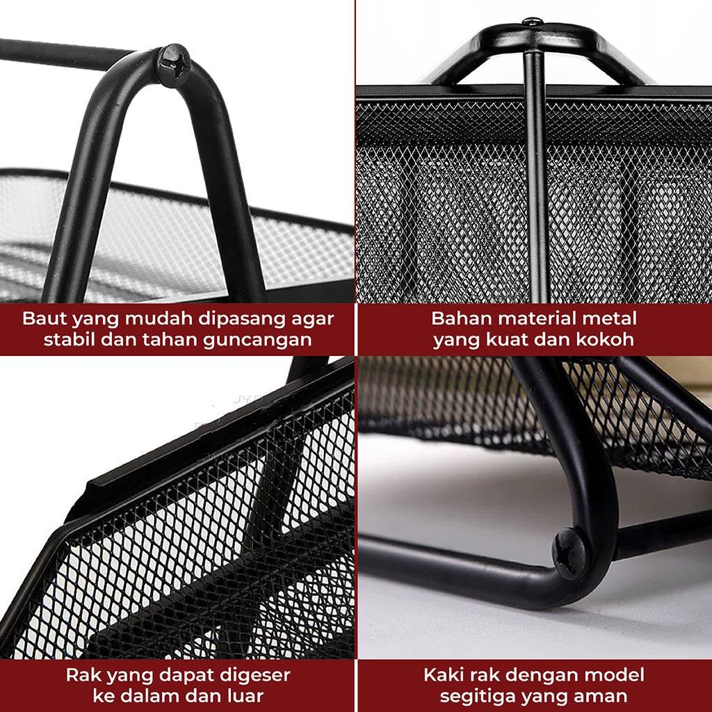 Office Metal Mesh Desk Accessories Deal (Pack of 7)