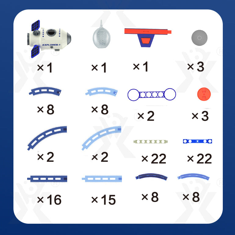 Explorer Space Track Set with Light and Smoke Effect