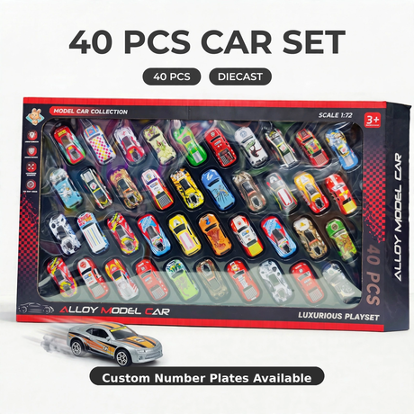40 Pcs Luxurious Playset Alloy Model Car Collection