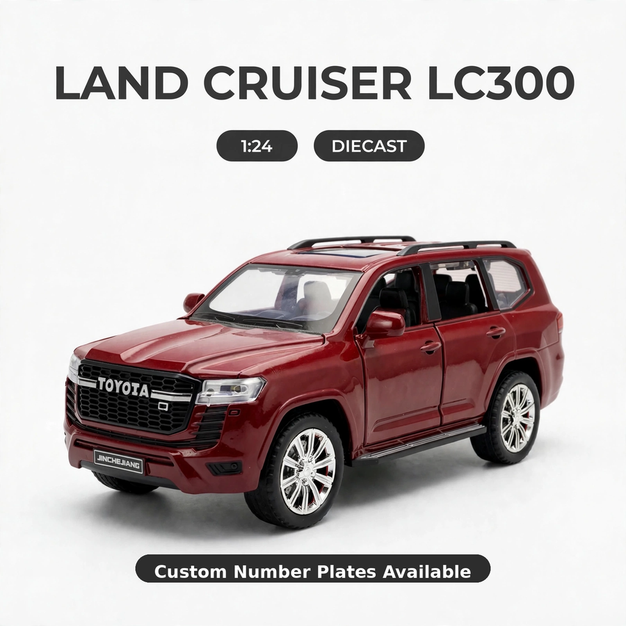 1:24 Diecast Toyota Land Cruiser LC300 With Light and Sound