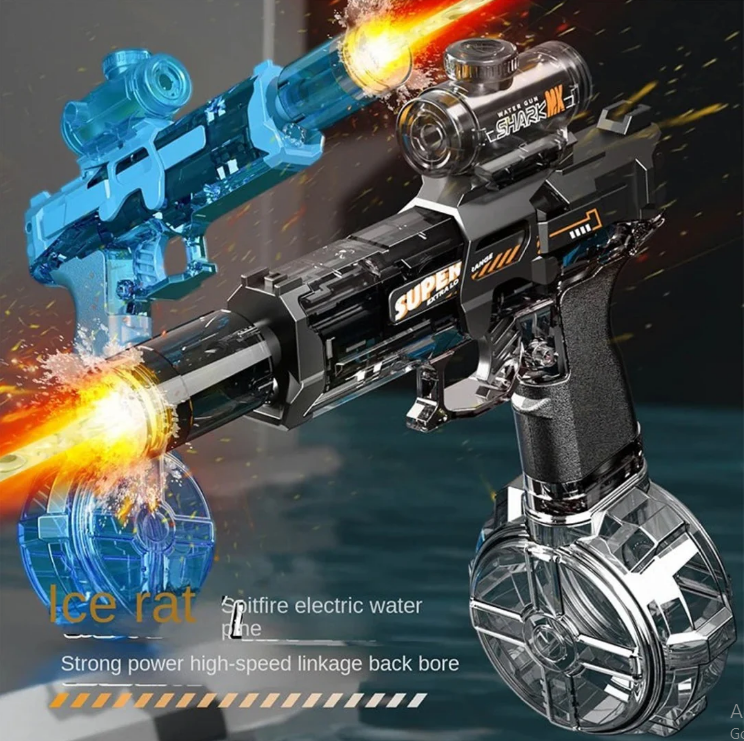 Automatic Shark Breathe Fire Electric Water Gun