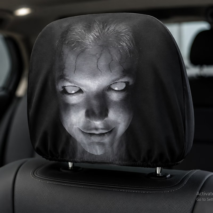 Ghost Face Headrest Covers for Cars