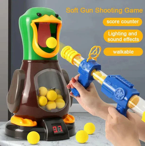 Duck Shooting Air Powered Soft Bullet Target Gun