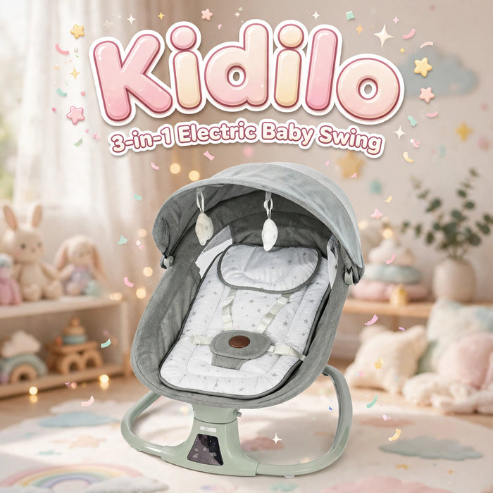 Kidilo 3-in-1 Electric Baby Swing