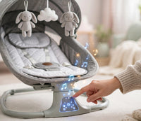 Thumbnail for Touch control panel of the Kidilo Electric Baby Swing