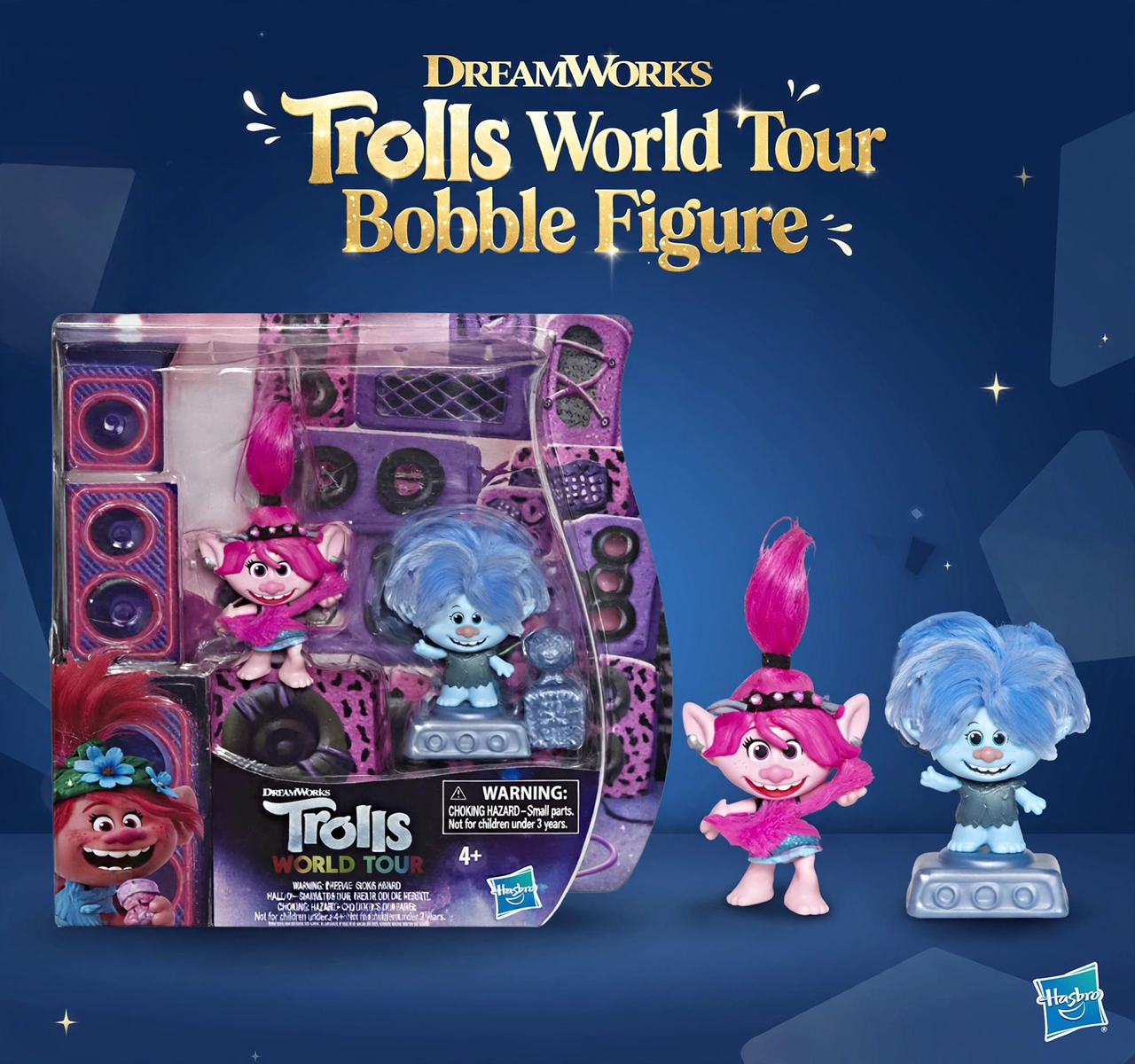 Hasbro DreamWorks Trolls World Tour Bobble Figure