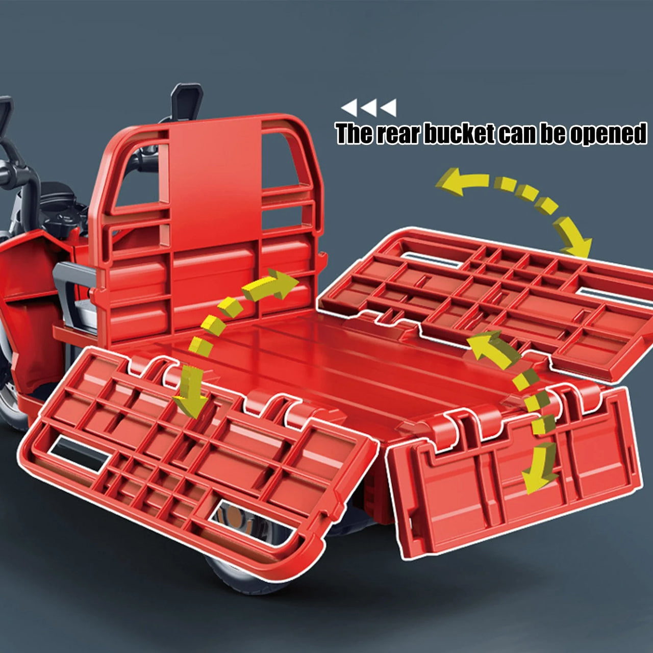 1:15 Scale Diecast Loader Rickshaw With Light And Sound