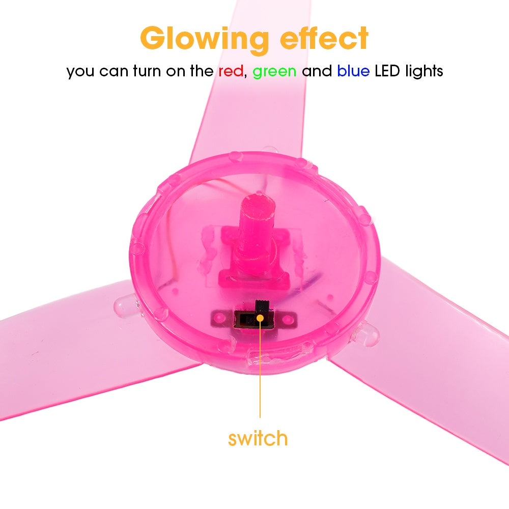 LED Colorful Pull String UFO Toy