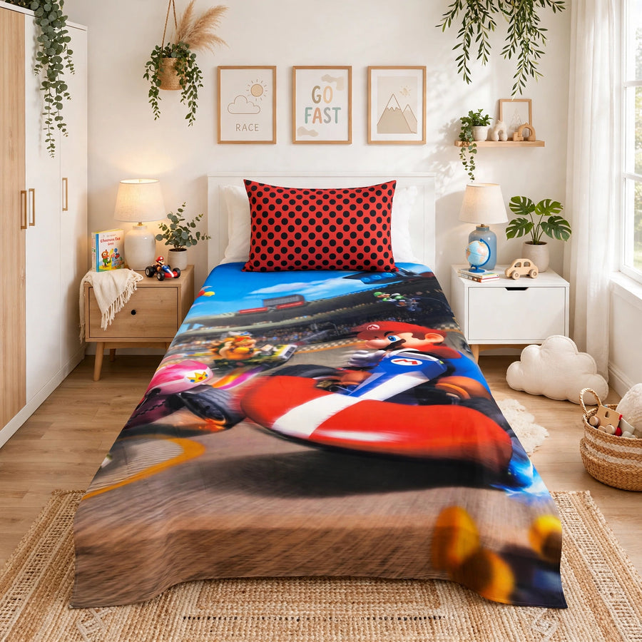 Super Mario Kids Percale Bedsheet