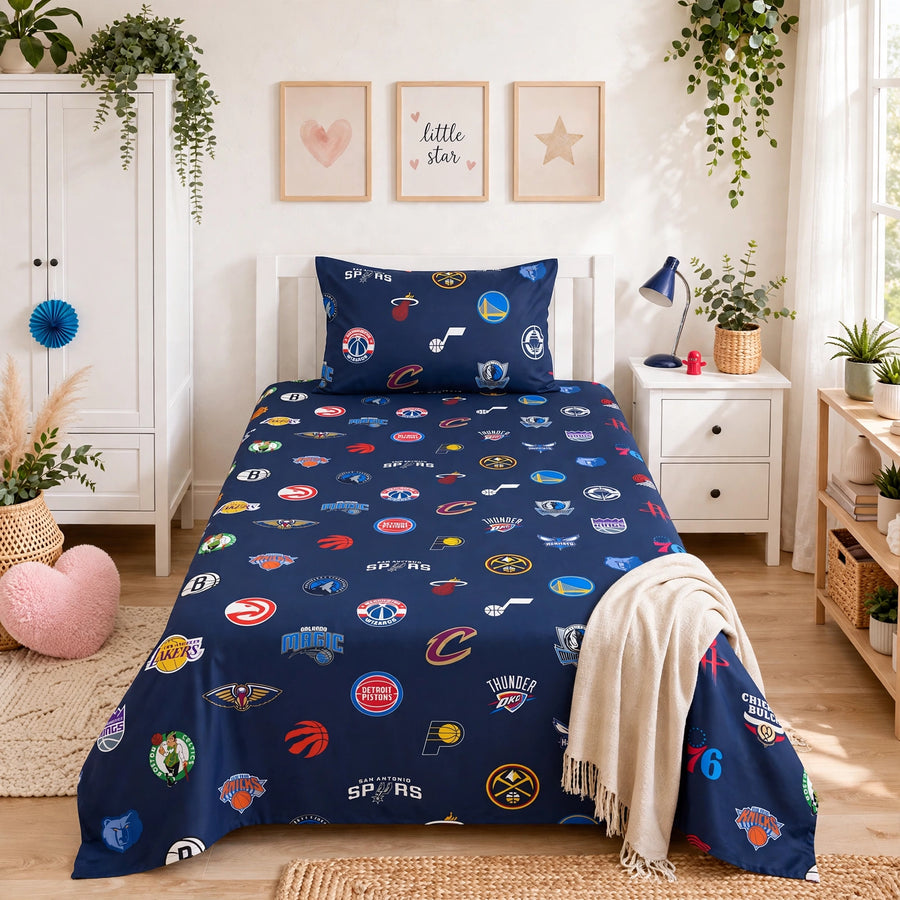 NBA Kids Percale Bedsheet