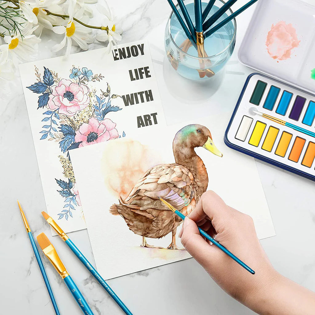 Keep Smiling Water Colors Painting Deal - 28 Pieces