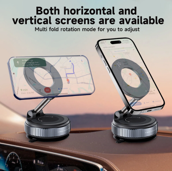360° Adjustable Magnetic Vacuum Phone Holder