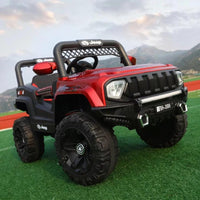 Thumbnail for Rechargeable 12V Electric Ride-On Jeep with Leather Seat for Kids