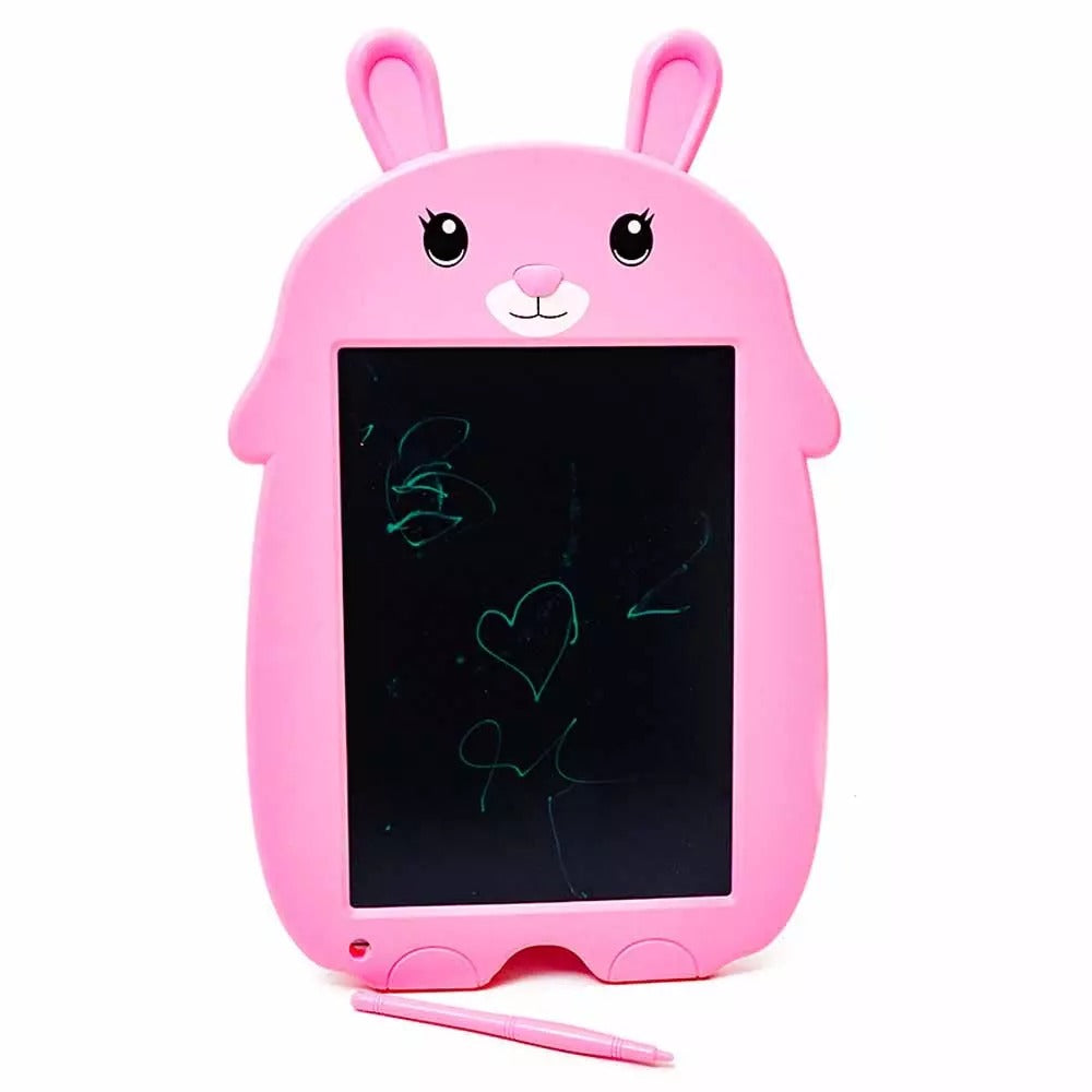 Pink Bunny Rabbit Face LCD Writing Tablet with Pen