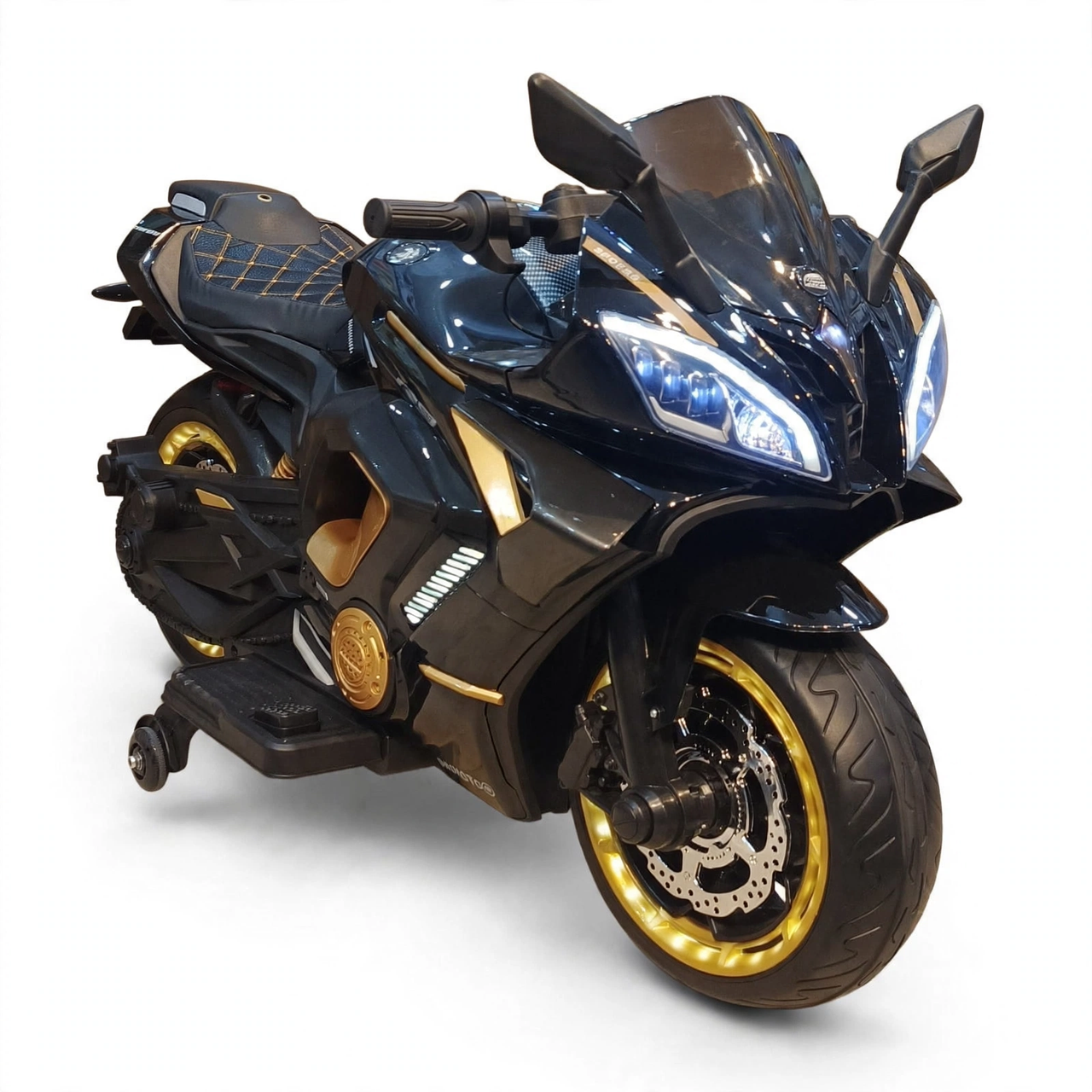 Big Size Sports Style Kids Electric Ride On Bike with Leather Seat