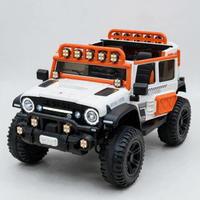 Thumbnail for 4x4 Jeep Kids Electric Ride On Car – White & Orange