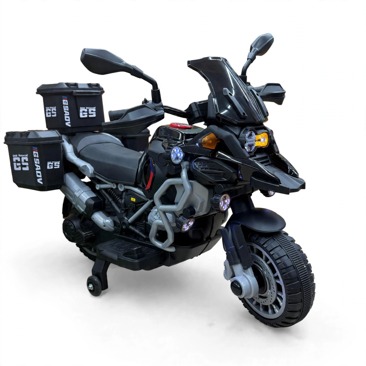 BMW GS Adventure Style Kids Electric Ride On Bike with Storage Boxes