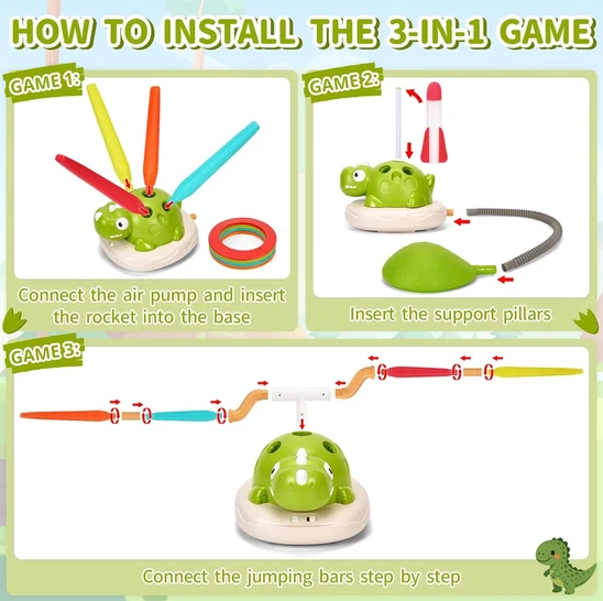 Dinosaur Launcher Sports Machine Toy Set