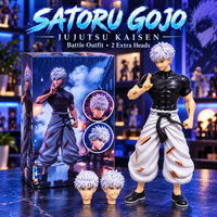 Thumbnail for Satoru Gojo battle outfit figure with two extra heads