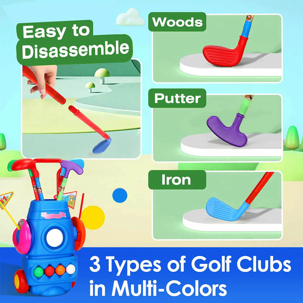 Indoor And Outdoor Golf Kit Play Set