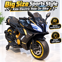 Big Size Sports Style Kids Electric Ride On Bike with Leather Seat