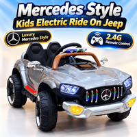 Thumbnail for Mercedes Style Kids Electric Ride On Jeep – Grey