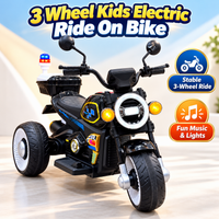 Thumbnail for 3 Wheel Kids Electric Ride On Bike with Double Battery