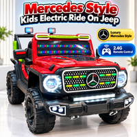 Mercedes Style Kids Electric Ride On Jeep – Red