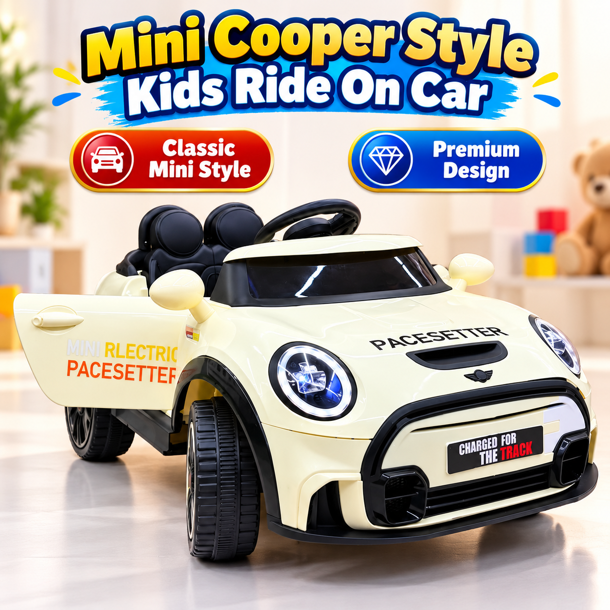 Mini Cooper Style Kids Electric Ride On Car