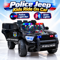 Police Jeep Kids Electric Ride On Car with Walkie Talkie