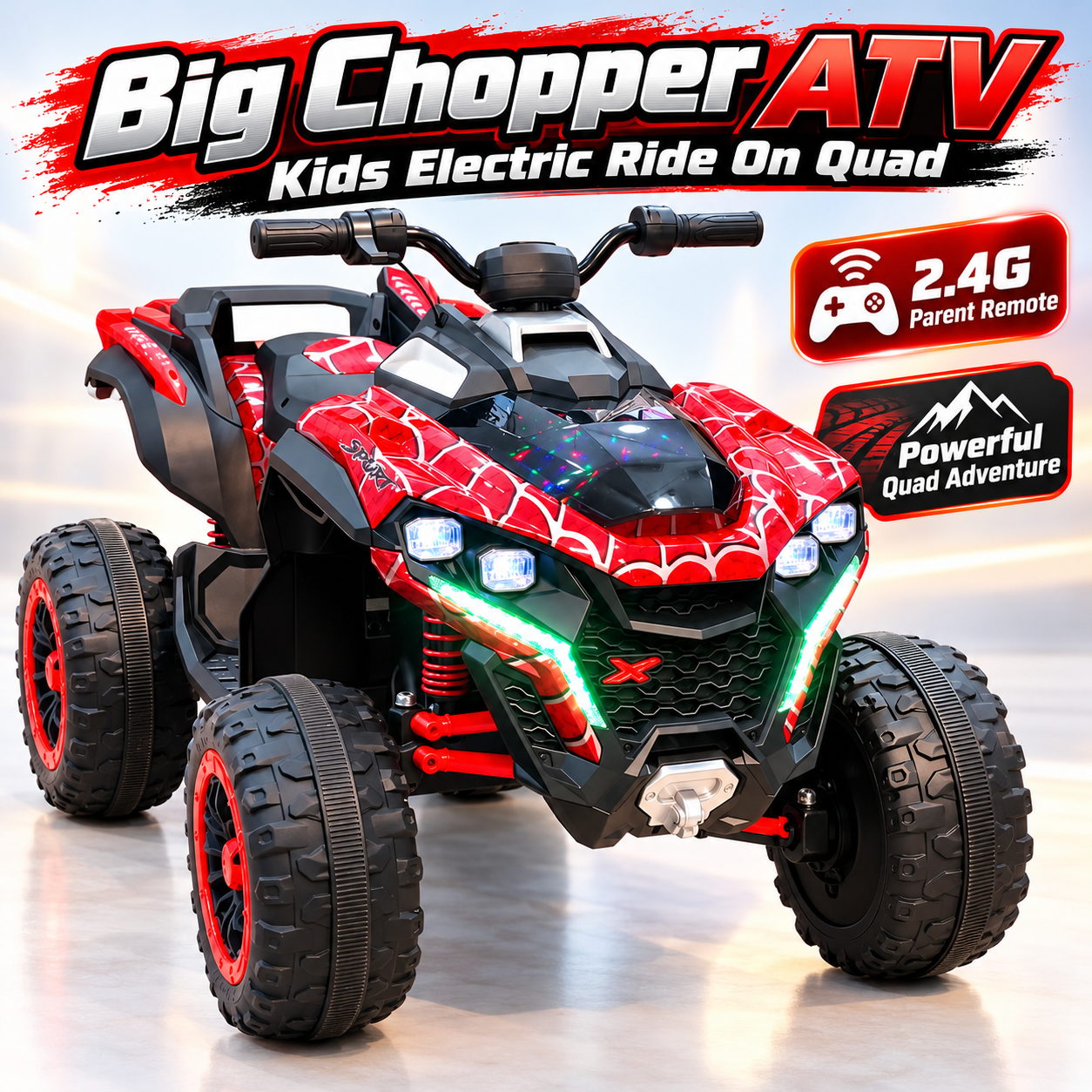 Big Chopper ATV Kids Electric Ride On Quad with Remote Control