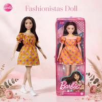 Thumbnail for Barbie Fashionistas Doll #160 – Orange Dress by Mattel